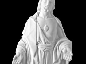 CORAZON DE JESUS DE MARMOL SINTETICO Ref. 6098