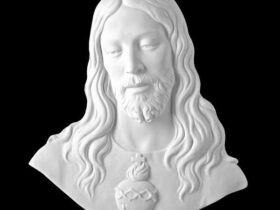CORAZON DE JESUS DE MARMOL SINTETICO Ref. 6110 6110B 6110N