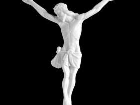 CRISTO DE MARMOL SINTETICO Ref. 6208