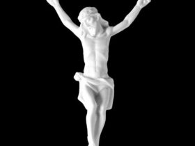 CRISTO DE MARMOL SINTETICO Ref. 6212