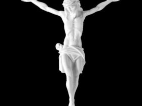 CRISTO DE MARMOL SINTETICO Ref. 6214 6214N