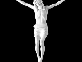 CRISTO DE MARMOL SINTETICO Ref. 6216