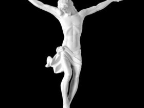 CRISTO DE MARMOL SINTETICO Ref. 6218 6218B