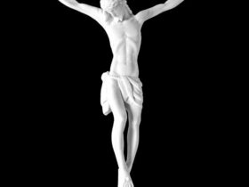 CRISTO DE MARMOL SINTETICO Ref. 6239 6239B 6239N
