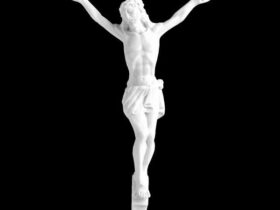 CRISTO DE MARMOL SINTETICO Ref. 6241