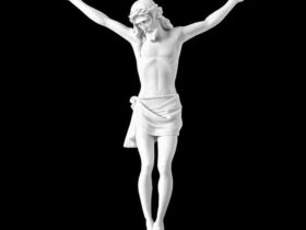 CRISTO DE MARMOL SINTETICO Ref. 6243
