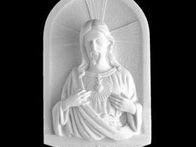 CORAZON DE JESUS DE MARMOL SINTETICO Ref. 6412 6412B