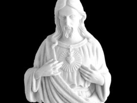 CORAZON DE JESUS DE MARMOL SINTETICO Ref. 6413 6413B