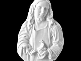CORAZON DE JESUS DE MARMOL SINTETICO Ref. 6708