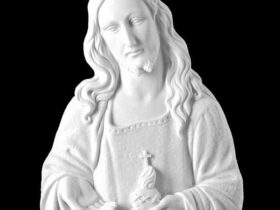 CORAZON DE JESUS DE MARMOL SINTETICO Ref. 7319 7319B 7319N