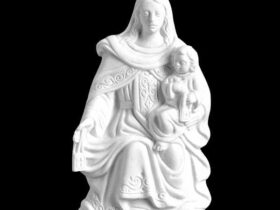 VIRGEN DEL CARMEN EN MARMOL SINTETICO Ref. 6018 6018B 6018A