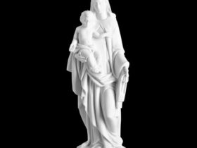 VIRGEN DEL CARMEN EN MARMOL SINTETICO Ref. 6020 6020B 6020A 6020N