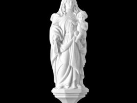 VIRGEN DEL CARMEN EN MARMOL SINTETICO Ref. 6021 6021B 6021A 6021N