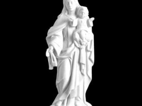 VIRGEN DEL CARMEN EN MARMOL SINTETICO Ref. 6024 6024B 6024A 6024N