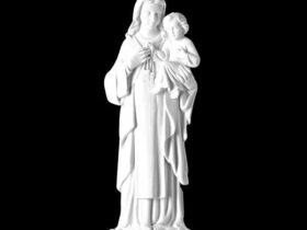 VIRGEN DEL CARMEN EN MARMOL SINTETICO Ref. 6333 6333B 6333A