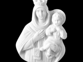 VIRGEN DEL CARMEN EN MARMOL SINTETICO Ref. 6383 6383B 6383A