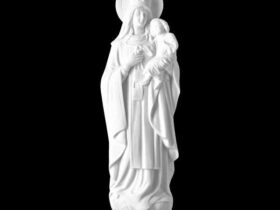 VIRGEN DEL CARMEN EN MARMOL SINTETICO Ref. 6494