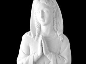 VIRGEN NIÑA EN MARMOL SINTETICO Ref. 6004 6004A 6004N