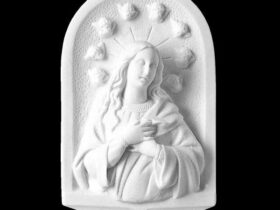 VIRGEN PURISIMA EN MARMOL SINTETICO Ref. 6486 6486B