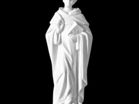 SANTO TOMAS DE AQUINO EN MARMOL SINTETICO Ref. 6391