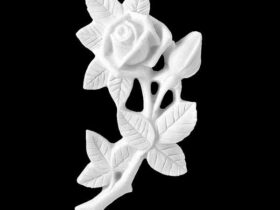 ROSA MARMOL SINTETICO 20X10.5 CM REF 6540 6541