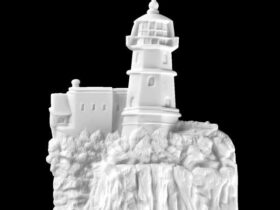 FARO ACANTILADO MARMOL SINTETICO 15X12 CM Ref 6919