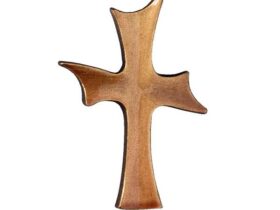 CRUZ METAL AC. SATINADO 7 X 5 CM Ref 1612